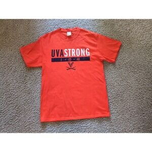 UVA STRONG  1*  15*  41 Va Football 100 % Cotton Orange T-Shirt  New  no Tags